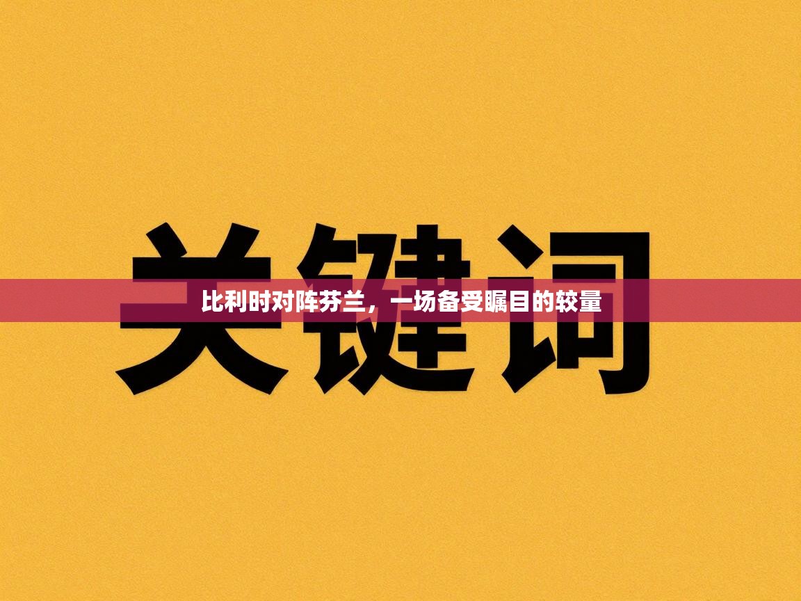 比利时对阵芬兰，一场备受瞩目的较量  第1张